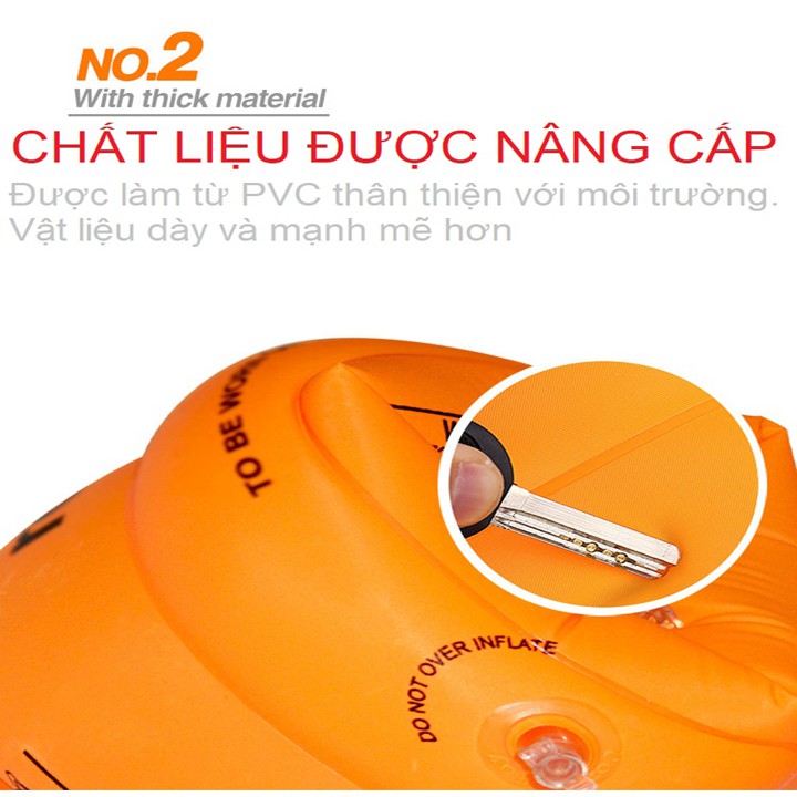 Phao tay tập bơi cho bé an toàn nhỏ gọn (Bộ 2 cái) HU-TP006 ToPha nhiều màu  CHOTO CT 739