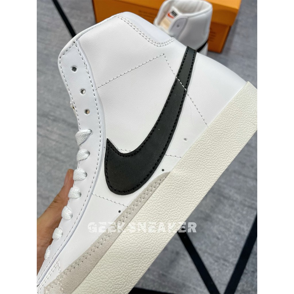 [GeeKSneaker] Giày Nike Blazer Mid ’77 Vintage ‘White Black’ BQ6806-100