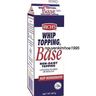 Kem Rich's Whip Topping Base 907G
