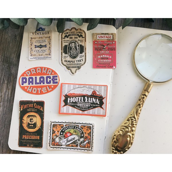 Sticker thương hiệu vintage