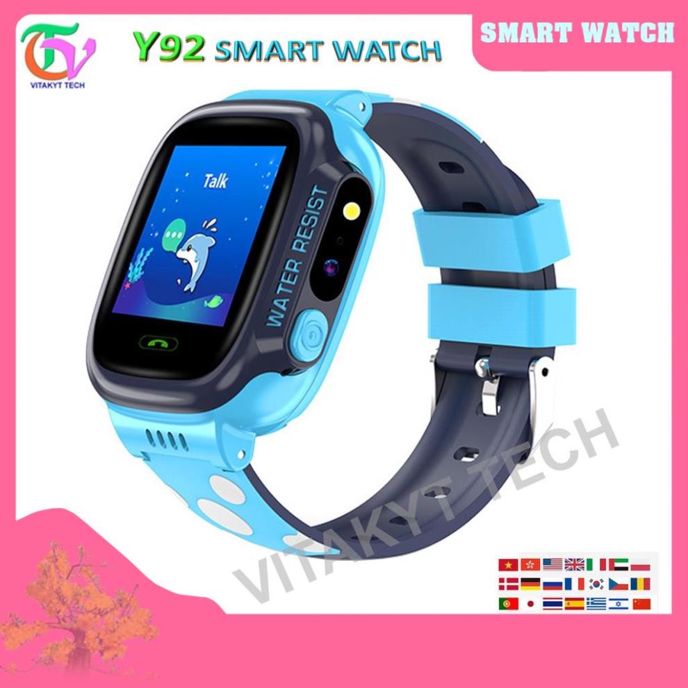 Đồng hồ thông minh y92 smart watch định vị trẻ em, đồng hồ đa chức năng y92 học sinh tiểu học định vị theo dõi vị trí