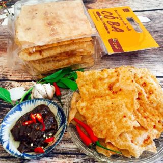 Combo 4 Túi Bánh tráng mắm ruốc Cô Ba Loại lớn 250gr