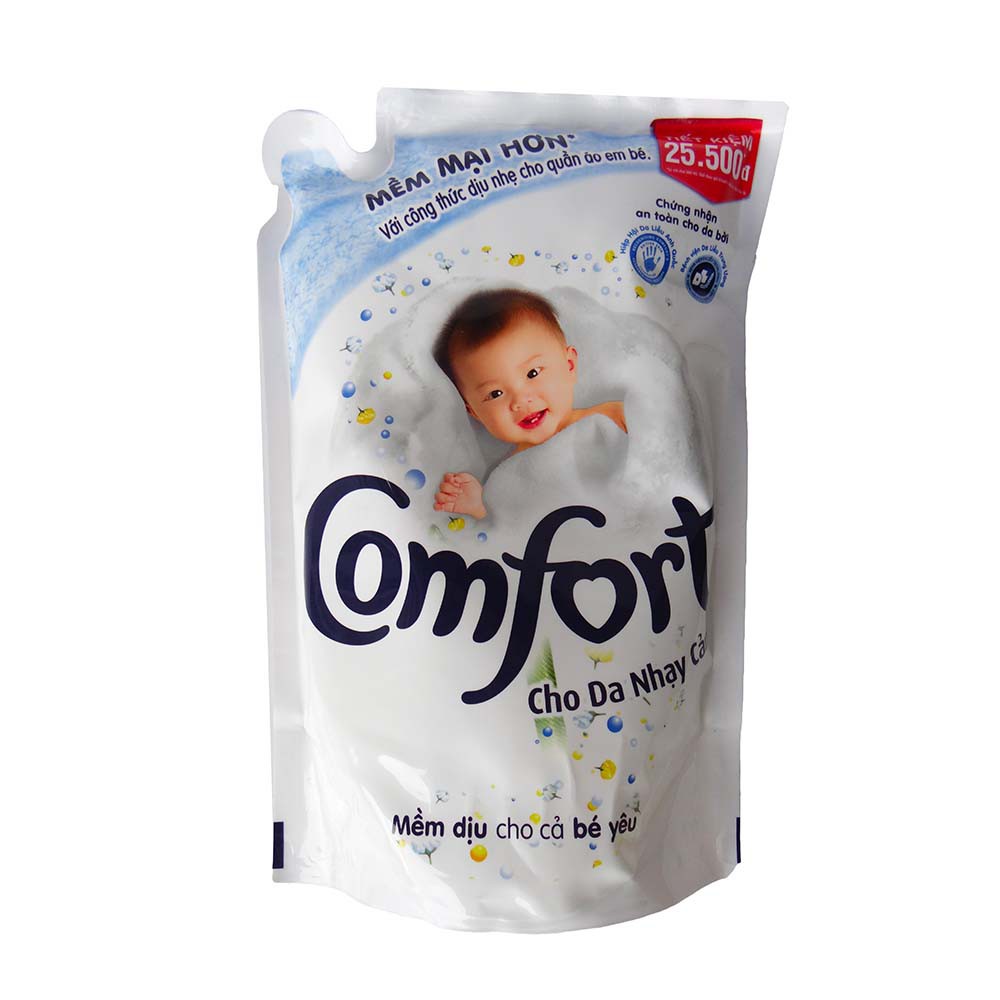 Nước xả vải Comfort đậm đặc cho da nhạy cảm túi 1.6L