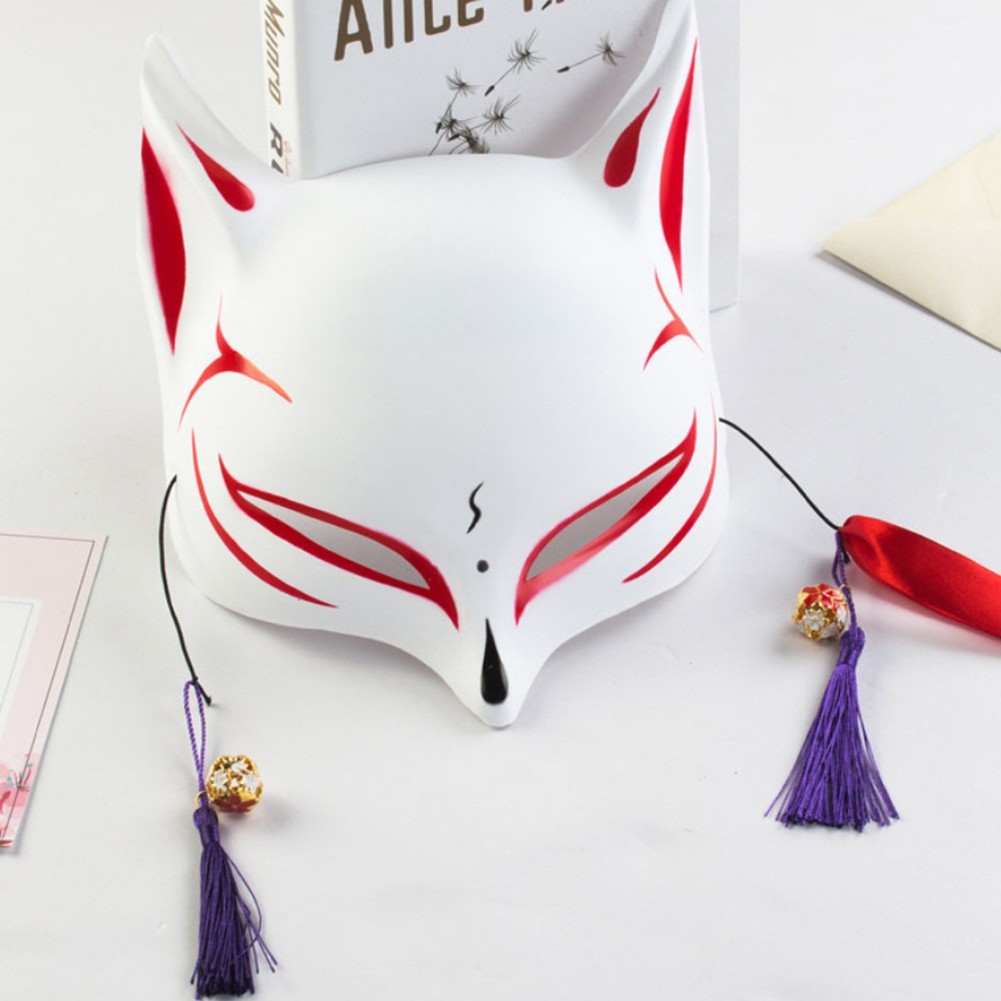 💥HÀNG CÓ SẴN💥 Mặt Nạ 6 kiểu Hóa Trang Nửa Mặt Hình Cáo Vẽ Tay Mặt Nạ mẫu Hồ Ly Tinh Cáo Phối Tua Rua  💥 001575