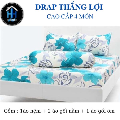 Drap Thắng lợi cao cấp chính hãng 100% Cotton [bộ 4 món]