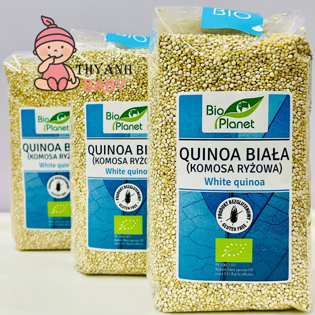 Hạt diêm mạch (quinoa) trắng hữu cơ Bio Planet 500g