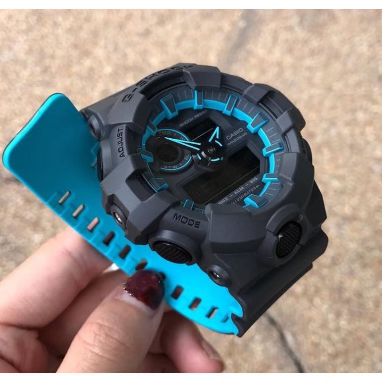 Đồng hồ nam Casio G Shock GA-700SE-1A2DR Layered Neon Color - Dây Hai Màu Phiên Bản Giới Hạn