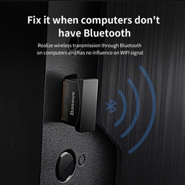 USB Bluetooth  baseus CSR 4.0 Adapter cho máy tính / Laptop Windows (USB Bluetooth Receiver Adapter)