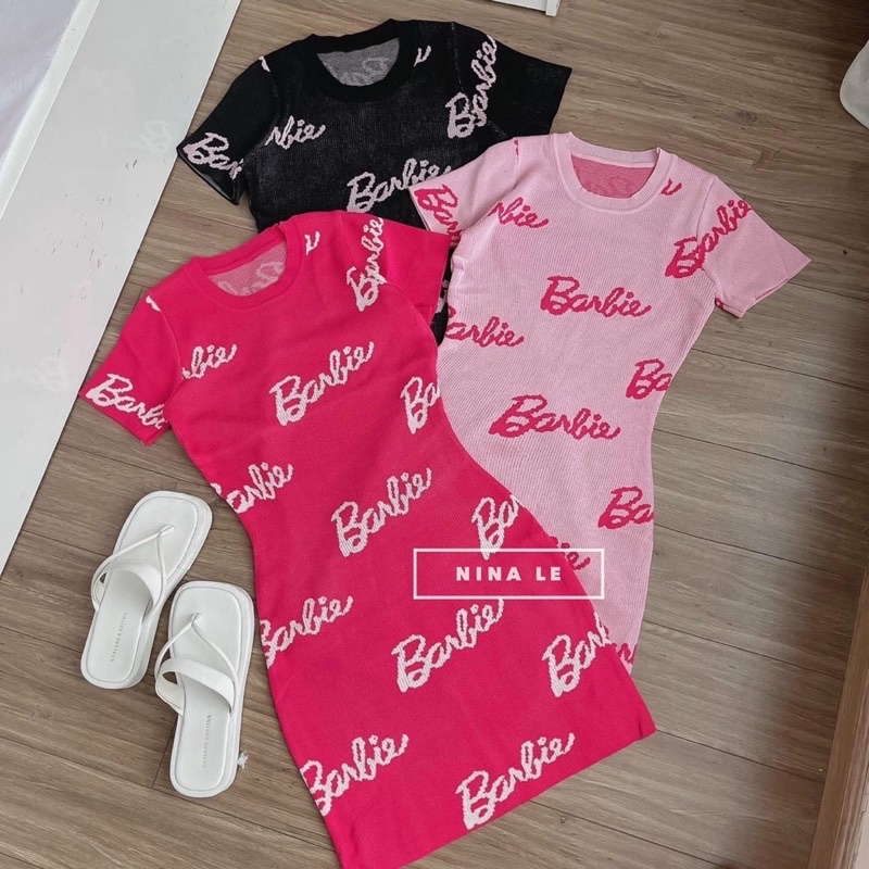 Váy body len ôm in nhiều chữ babi, Đầm len tôn dáng sexxy VL8984 - NhiNhi Shop