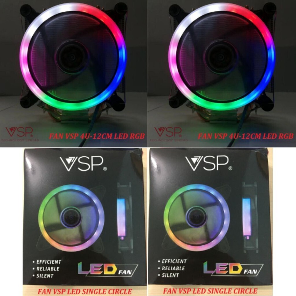 FAN CASE VSP 12CM LED SINGLE CIRCLE