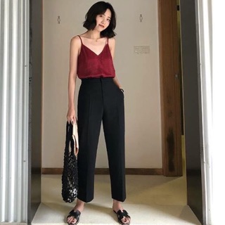 Hàng thiết kế Áo 2 dây lụa nhung cao cấp