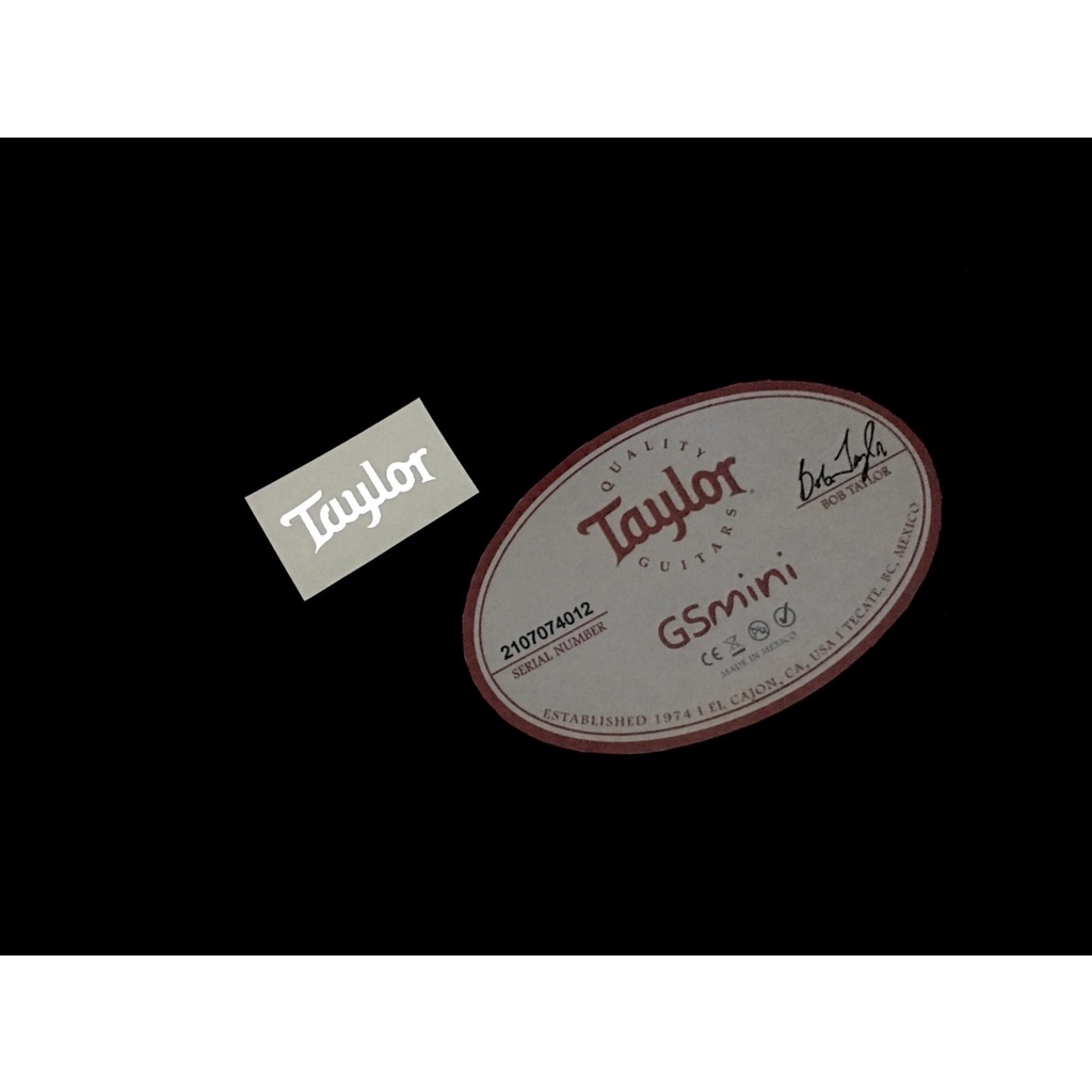 Logo đầu đàn Guitar Acoustic Mini Taylor GS