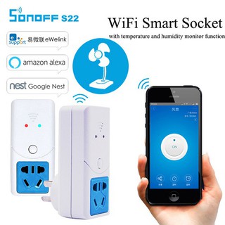 Ổ cắm thông minh Sonoff S22 kết nối wifi - Điều khiển từ xa qua internet