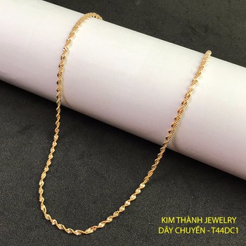 siêu rẻ Nơi nào bán Dây chuyền xoắn Lam mạ vàng 18K thời trang