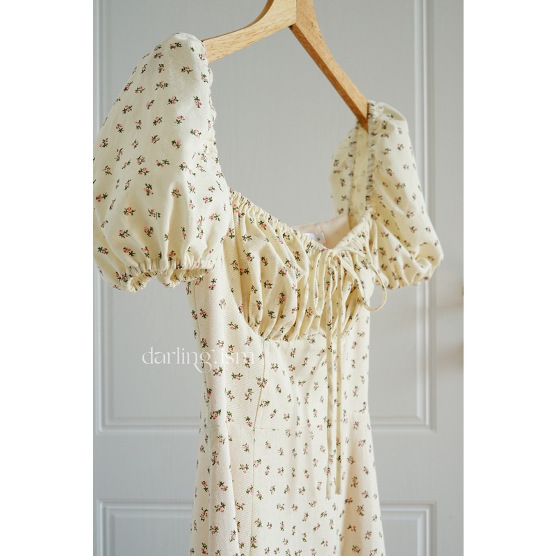 đầm dài xẻ tà tay phồng rosemary dress - darling.ism | BigBuy360 - bigbuy360.vn