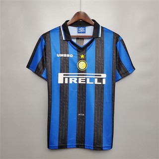 97-98 INTER Milan Home Retro Bóng đá Jersey Bóng đá