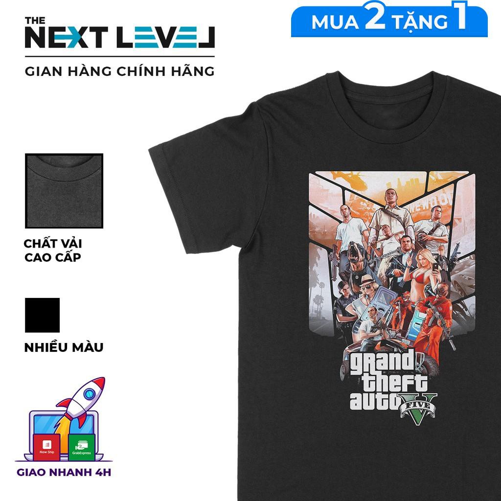 Áo thun Grand Theft Auto V Unisex THE NEXT LEVEL, Cotton 100% nam nữ - BT0062