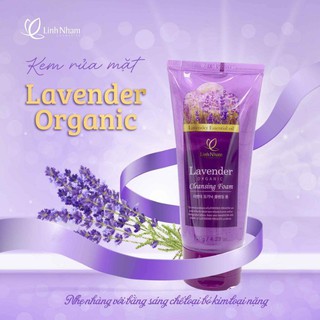 kem rửa mặt lavender Organic sữa rửa mặt thiên nhiên organic Linh Nhâm