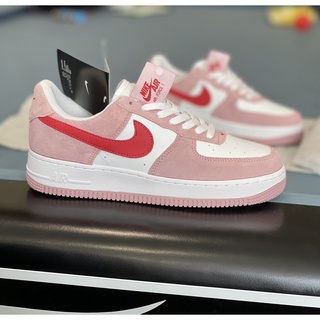 Giày_Nike AF1 Hồng Trắng, Giày_Nike Air Force 1 Nike Af1 hồng trắng love letter Cao Cấp Da Xịn Full Size PK