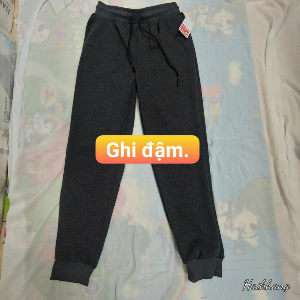 Quần nỉ lót lông nam siêu ấm, chất dày - Co giãn 4 chiều