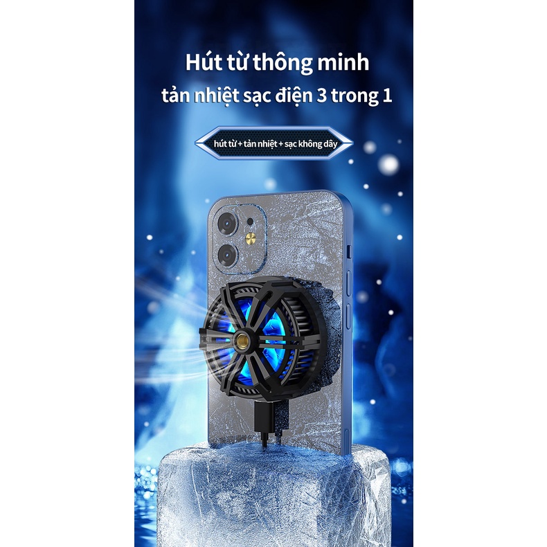 Quạt tản nhiệt điện thoại X13 nam châm - Quạt tản nhiệt sò lạnh Ipad máy tính bảngX13