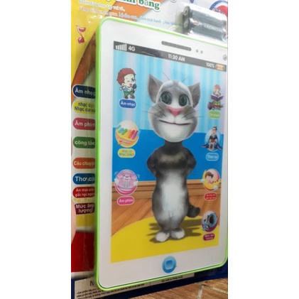 Một cái trò chơi máy tính bảng thông minh Tiếng Việt bằng nhựa dài 20 cm x ngang 15 cm tặng kèm pin