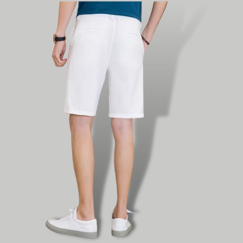 Quần short nam cạp chun vải tuyết mưa co giãn nhẹ dáng công sở tây âu-Trend Clothing Store!