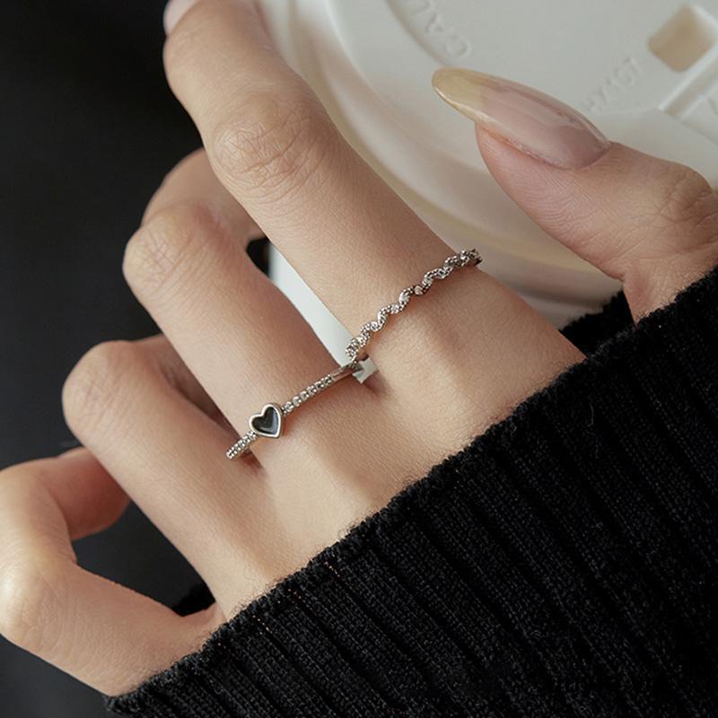 【xinyia.vn】Nhẫn Đeo Ngón Trỏ Hình Trái Tim Nhỏ Giọt Dầu Sang Trọng Cá Tính Dành Cho Nữ