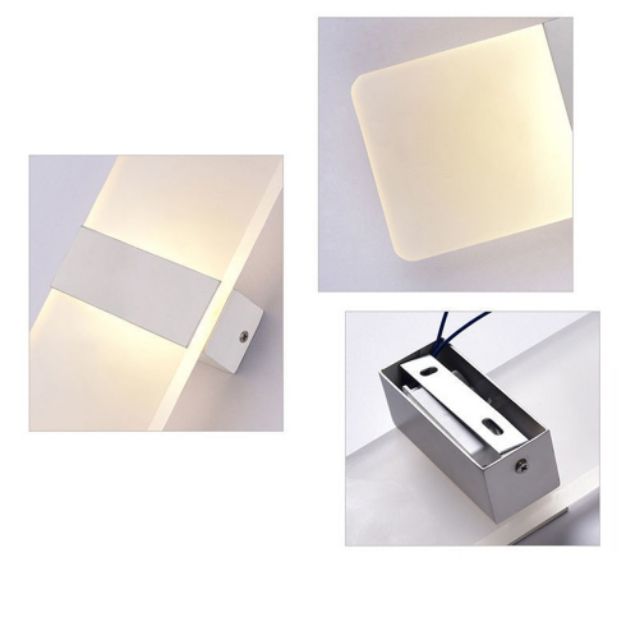 Đèn hắt tường đổi 3 màu(thân mạ bạc)