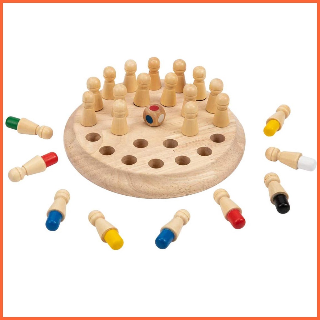 Bộ Trò Chơi Board Game Matchstick Màu Sắc Nhận Thức Vui Nhộn
