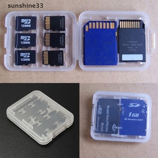 SU 8 Slots Micro SD TF SDHC MSPD Memory Card Protecter Box Storage Case Holder n