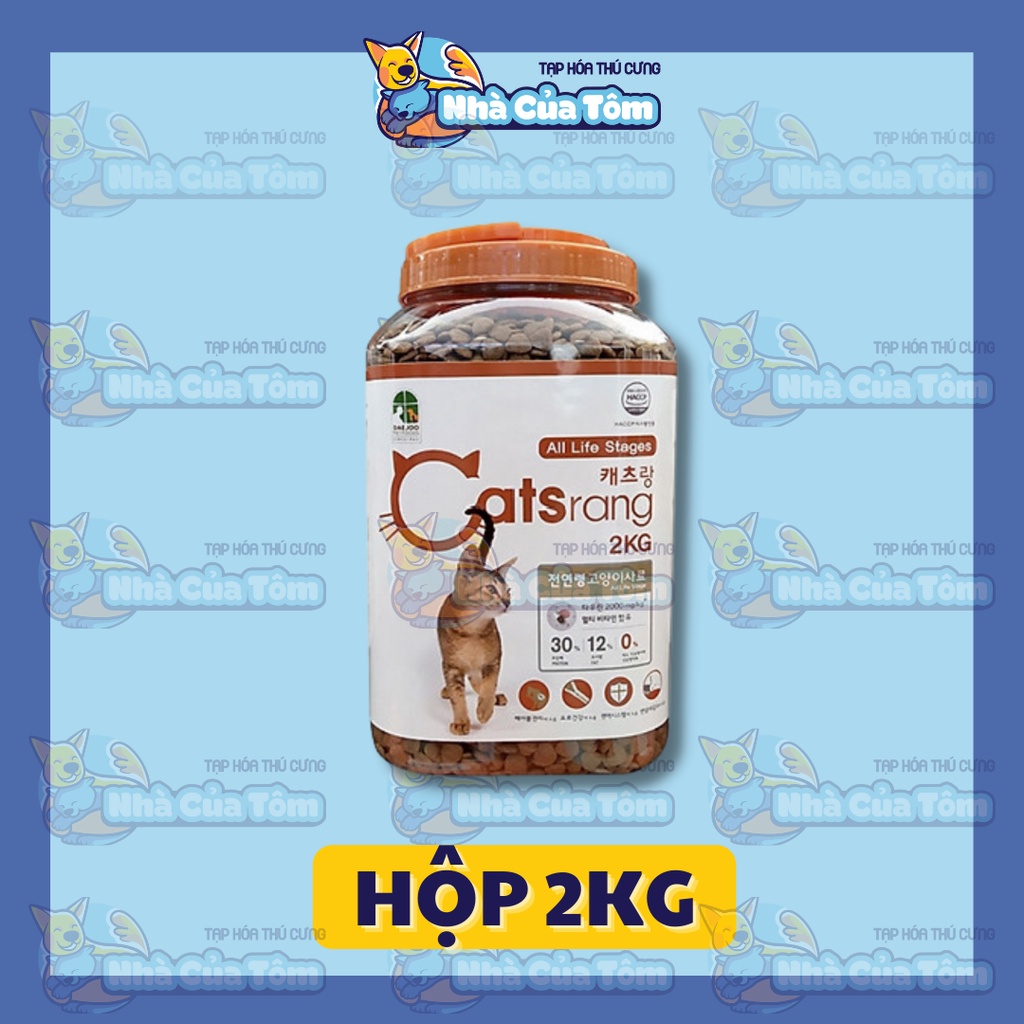[Hộp 2kg] Thức Ăn Hạt Catsrang Cho Mèo Mọi Lứa Tuổi