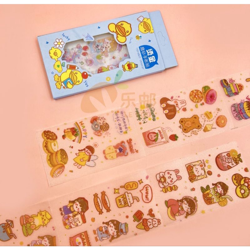 Sỉ: thùng 30 hộp sticker lớn, mỗi hộp 4 tờ sticker khổ 13cm