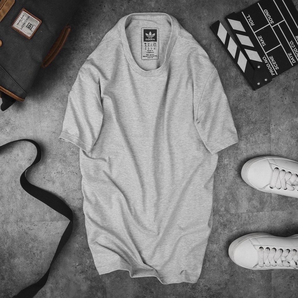 Áo Thun Nam Trơn Cổ Tròn Adidas vải Cotton co giãn dày dặn phông trơn basic tay ngắn nhiều màu