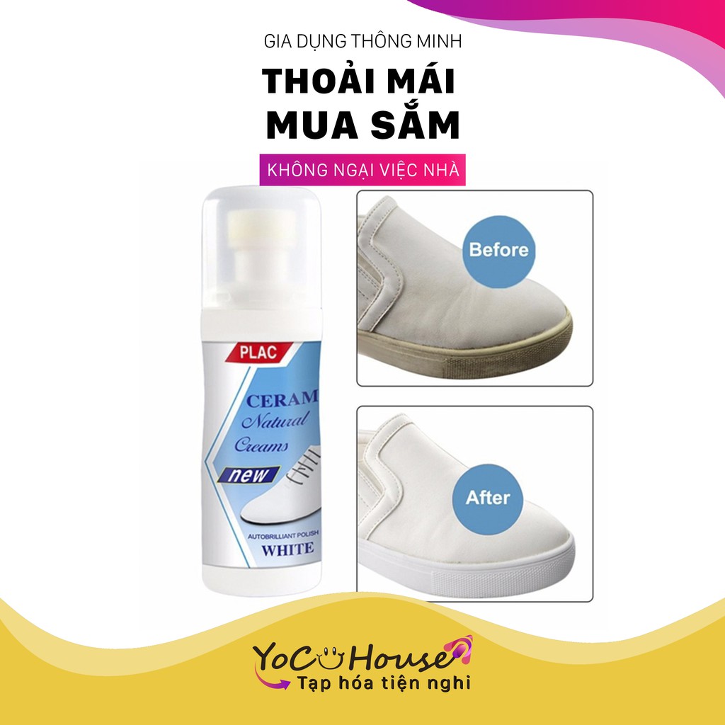 Chai tẩy giày dép, túi xách Plac siêu sạch 100ml - YenjHouse