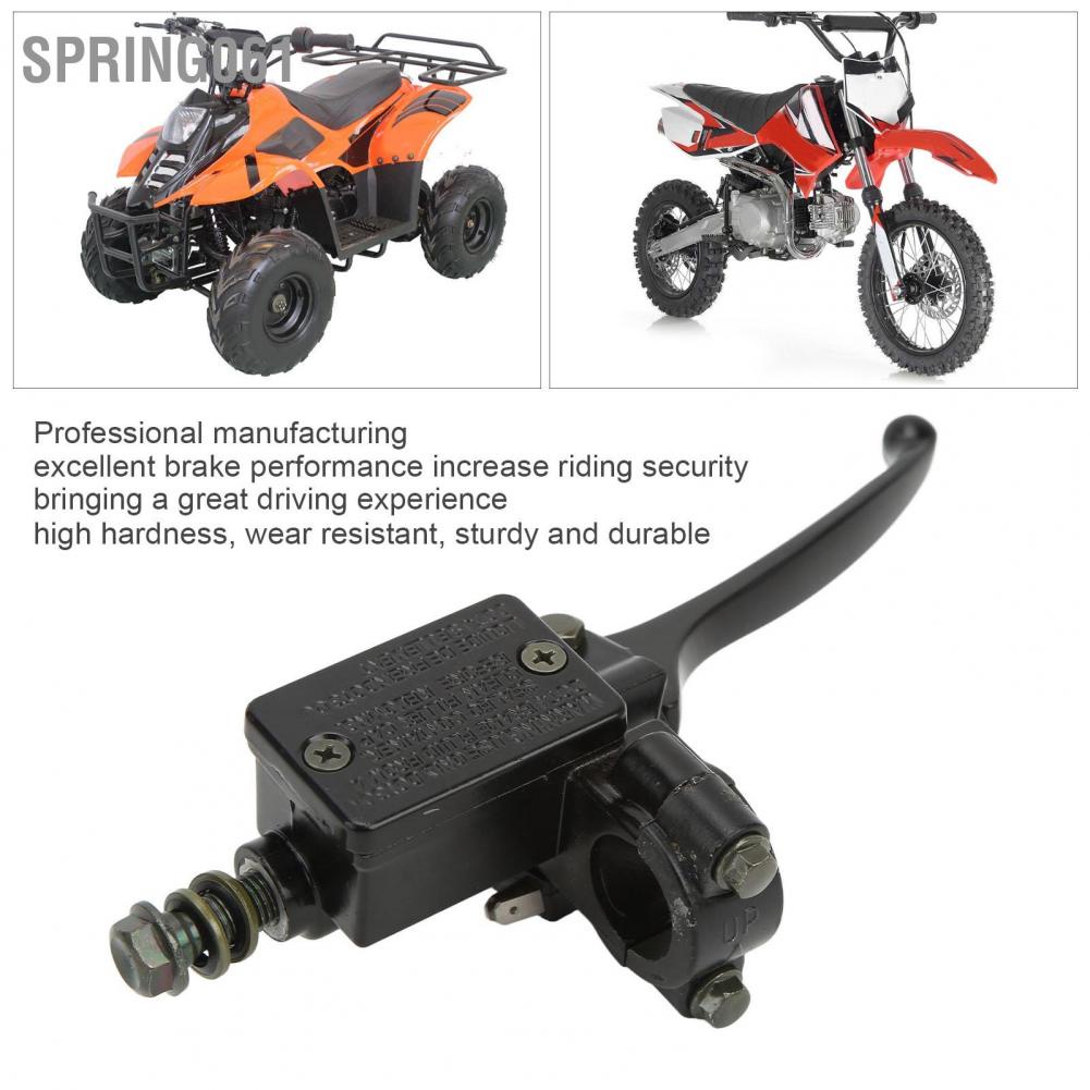 Spring061 7/8in/22mm Right Brake Master Cylinder Lever Metal Alloy Clutch Replacement for Taotao 50cc 110cc 125cc