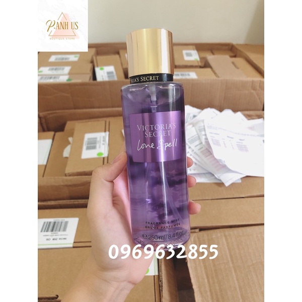 LOVE SPELL XỊT THƠM TOÀN THÂN VICTORIA SECRET 250ml ( Hàng chính hãng nhập Mỹ)