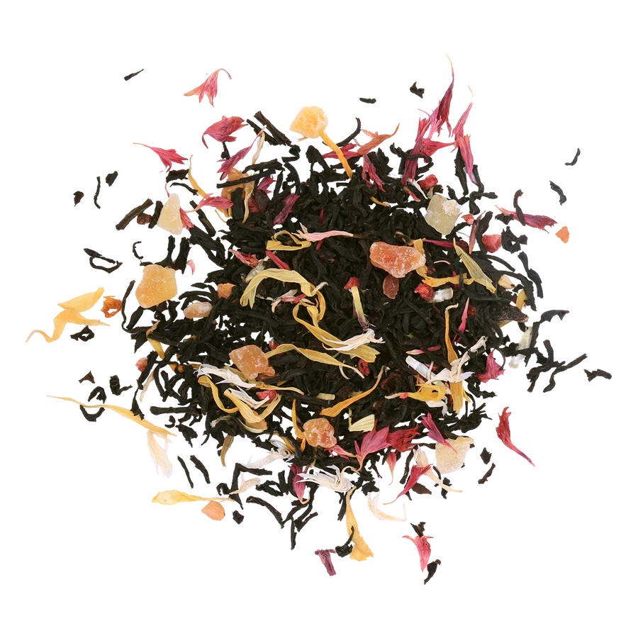 Trà hoa quả Basilur nhập khẩu thơm ngon uống hàng ngày hoặc làm quà tặng - Quả mâm xôi & tầm xuân – Hộp 100g