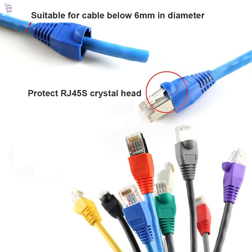 Đầu Nối Dây Cáp Mạng Rj45 Rj-45 Cat6 Cat5E Cat 5 Cat6 Nhiều Màu