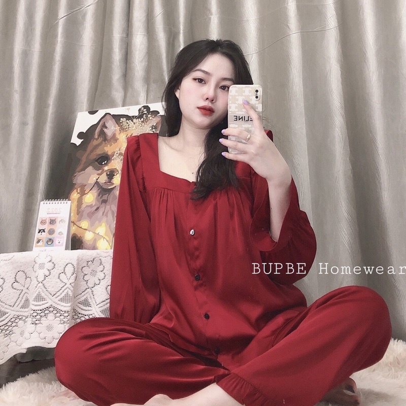 Đồ bộ nữ, pijama tay bồng tiểu thư , SOMNIA, đồ ngủ bigsize, bộ lụa mặc nhà nhiều màu, pyjama cao cấp lụa hàn