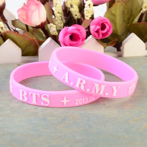 Vòng tay silicone BTS A.R.M.Y