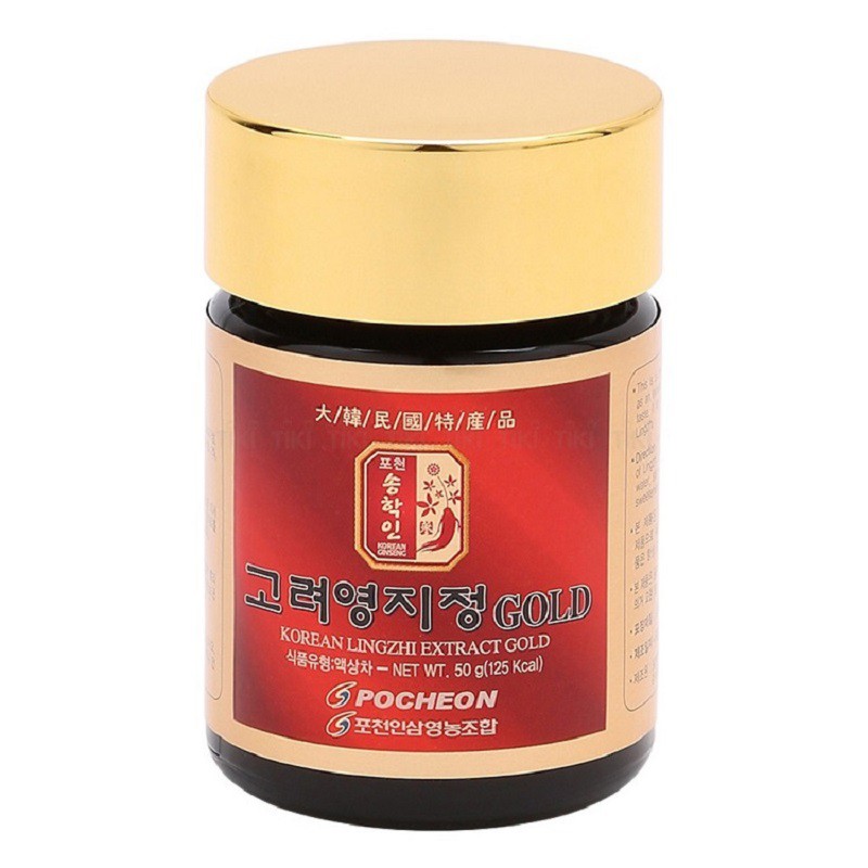 [ Hàng Chuẩn ] Cao Linh Chi Pocheon Hàn Quốc, Hộp Giấy 5 Lọ * 50g, Giúp Nâng Cao Sức Khỏe Thải Độc Ổn Định Huyết Áp