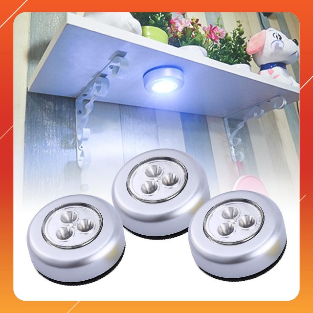Đèn Led Dán Tường Dùng Gắn Tủ Quần Áo, Lối Đi Hành Lang, Nhà Bếp, Nhà Vệ Sinh, Phòng Ngủ Dùng Pin 3A