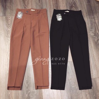 Quần baggy vải