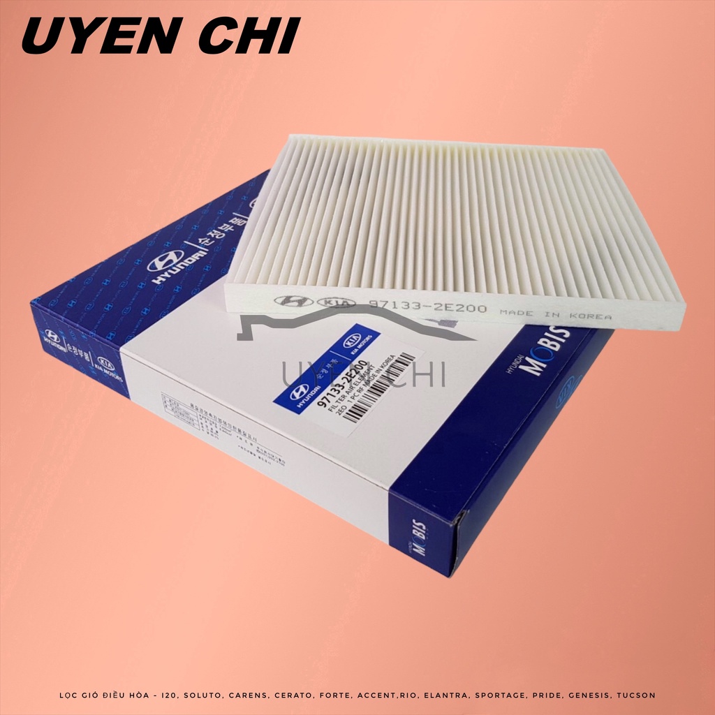 Lọc gió điều hòa, máy lạnh xe Forte, Cerato, Soluto, Accent, Carens, Rio, Elantra,