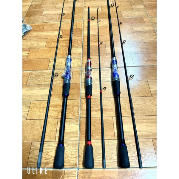 Cần câu lure Daiwa siêu rẻ độ cứng ML, có 2 màu xanh đen và đỏ đen. cần tải cá lớn, có cả cần ngang và đứng