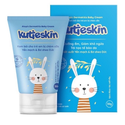 Kem bôi cho trẻ em bị CHÀM SỮA - KUTIESKIN tuýp 30g