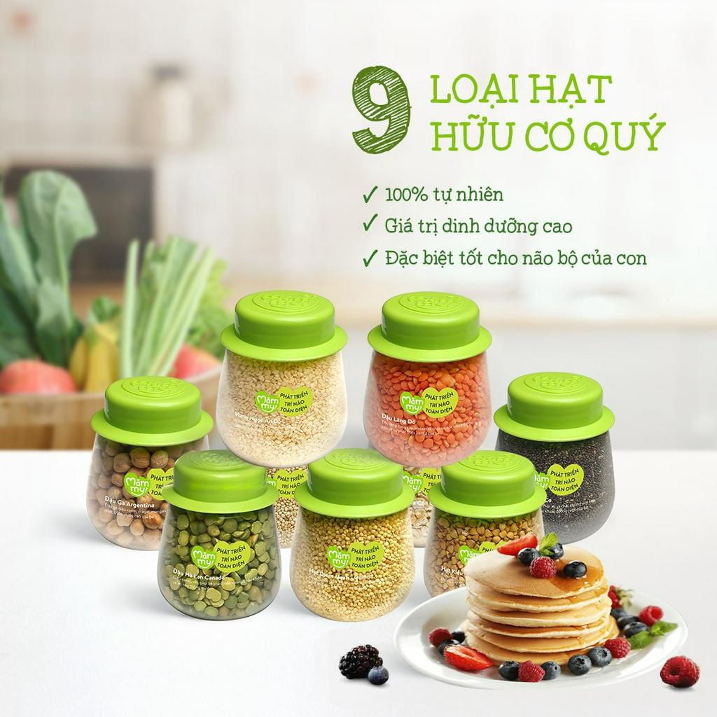 Đậu hạt hữu cơ cho bé ăn dặm Mămmy: Đậu lăng đỏ, đậu gà, quinoa, yến mạch sữa, hạt chia...Mămmy