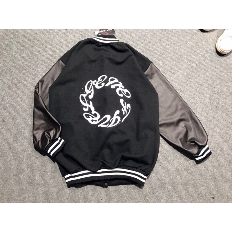 Áo bomber tay da áo khoác bomber