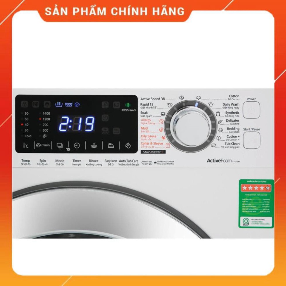 [ FREE SHIP KHU VỰC HÀ NỘI ] Máy giặt Panasonic cửa ngang 9 kg NA-V90FG1WVT